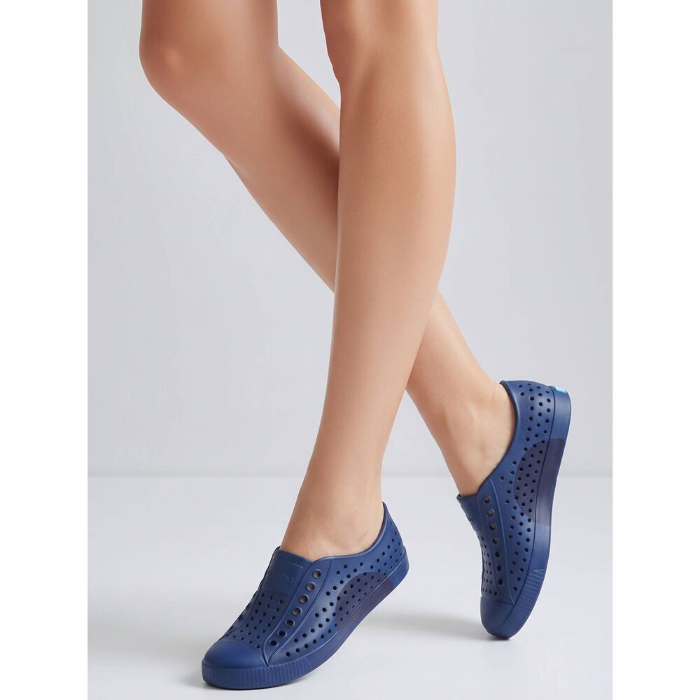 🔥NWT Native Blue Unisex Jefferson Block Lightweight Shoes Size 9